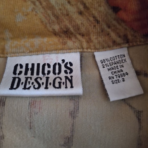 Chico's Design Multicolor Women's Button Front Jacket - Picture 6 of 8